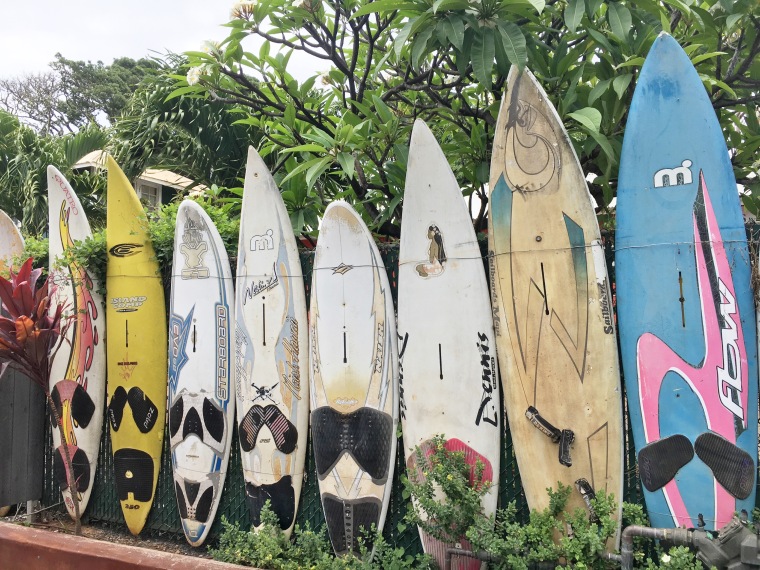Paia surfboard wall